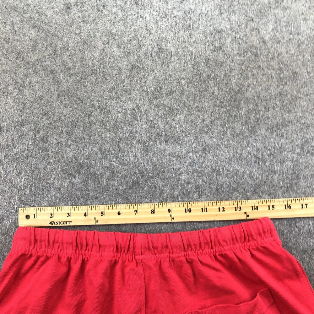 Politics Shorts Mens Large Red Sweat Elastic Waist 10 Inseam Casual Summer